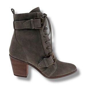 NEW!! SPLENDID CARLETON ARMY GREEN SUEDE LEATHER STREETWEAR BOOT SZ 8